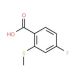 4-fluoro-2-(methylsulfanyl)benzoic acid - chemical structure image