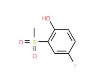 4-Fluoro-2-methylsulfonylphenol - chemical structure image