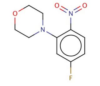 4-Fluoro-2-morpholinonitrobenzene - chemical structure image