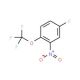 4-Fluoro-2-nitro-1-(trifluoromethoxy)benzene (CAS 123572-62-3) - chemical structure image