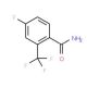 4-Fluoro-2-(trifluoromethyl)benzamide (CAS 207919-06-0) - chemical structure image