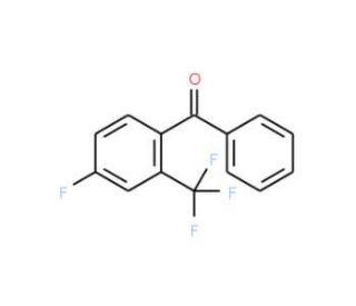 4-Fluoro-2-(trifluoromethyl)benzophenone - chemical structure image