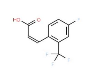 4-Fluoro-2-(trifluoromethyl)cinnamic acid (CAS 243977-21-1) - chemical structure image