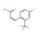 4-Fluoro-2-(trifluoromethyl)cinnamic acid (CAS 243977-21-1) - chemical structure image