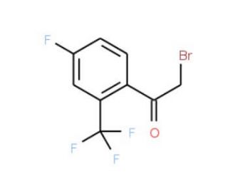 4-Fluoro-2-(trifluoromethyl)phenacyl bromide (CAS 537050-13-8) - chemical structure image