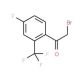 4-Fluoro-2-(trifluoromethyl)phenacyl bromide (CAS 537050-13-8) - chemical structure image