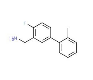 (4-Fluoro-2&prime;-methyl[1,1&prime;-biphenyl]-3-yl)-methanamine - chemical structure image