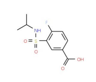 4-fluoro-3-[(isopropylamino)sulfonyl]benzoic acid - chemical structure image
