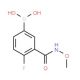 4-Fluoro-3-[(methoxyamino)carbonyl]benzeneboronic acid (CAS 913835-47-9) - chemical structure image