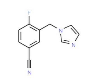 4-fluoro-3-(1H-imidazol-1-ylmethyl)benzonitrile - chemical structure image