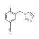 4-fluoro-3-(1H-imidazol-1-ylmethyl)benzonitrile - chemical structure image