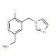 [4-fluoro-3-(1H-imidazol-1-ylmethyl)phenyl]methanamine - chemical structure image