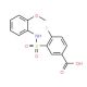 4-Fluoro-3-(2-methoxy-phenylsulfamoyl)-benzoic acid - chemical structure image