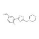 4-Fluoro-3-[5-(morpholin-4-ylmethyl)-1,2,4-oxadiazol-3-yl]benzaldehyde - chemical structure image