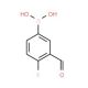 4-Fluoro-3-formylphenylboronic acid (CAS 374538-01-9) - chemical structure image