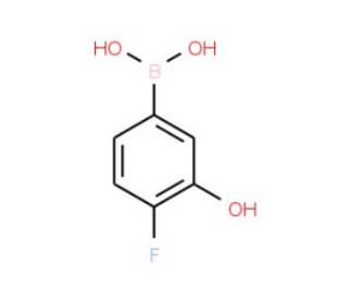 4-Fluoro-3-hydroxybenzeneboronic acid (CAS 913835-74-2) - chemical structure image