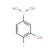4-Fluoro-3-hydroxybenzeneboronic acid (CAS 913835-74-2) - chemical structure image