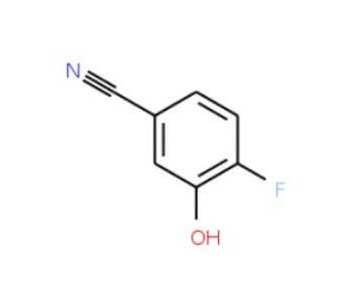 4-Fluoro-3-hydroxybenzonitrile (CAS 186590-04-5) - chemical structure image