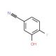 4-Fluoro-3-hydroxybenzonitrile (CAS 186590-04-5) - chemical structure image