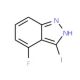 4-Fluoro-3-iodo-1H-indazole (CAS 518990-32-4) - chemical structure image