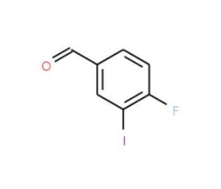 4-Fluoro-3-iodobenzenecarbaldehyde (CAS 227609-88-3) - chemical structure image