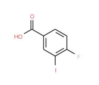 4-Fluoro-3-iodobenzoic acid (CAS 403-18-9) - chemical structure image