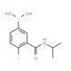 4-Fluoro-3-(isopropylcarbamoyl)phenylboronic acid (CAS 874219-21-3) - chemical structure image