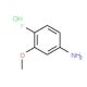 4-Fluoro-3-methoxyaniline hydrochloride (CAS 22510-10-7) - chemical structure image
