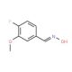 4-Fluoro-3-methoxybenzaldoxime (CAS 886762-52-3) - chemical structure image