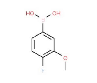 4-Fluoro-3-methoxybenzeneboronic acid (CAS 854778-31-7) - chemical structure image
