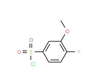 4-Fluoro-3-methoxybenzenesulphonyl chloride - chemical structure image