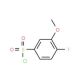 4-Fluoro-3-methoxybenzenesulphonyl chloride - chemical structure image
