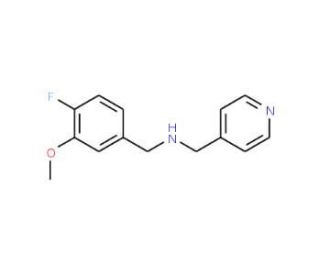 (4-Fluoro-3-methoxybenzyl)-(pyridin-4-ylmethyl)amine - chemical structure image
