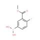 4-Fluoro-3-(methoxycarbonyl)benzeneboronic acid (CAS 874219-35-9) - chemical structure image