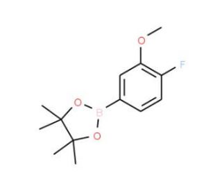 4-Fluoro-3-methoxyphenylboronic acid pinacol ester (CAS 425378-85-4) - chemical structure image