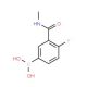 4-Fluoro-3-(methylcarbamoyl)benzeneboronic acid (CAS 874219-19-9) - chemical structure image