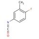 4-Fluoro-3-methylphenyl isocyanate (CAS 351003-65-1) - chemical structure image