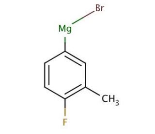 4-Fluoro-3-methylphenylmagnesium bromide solution (CAS 82297-89-0) - chemical structure image