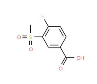4-Fluoro-3-(methylsulphonyl)benzoic acid (CAS 158608-00-5) - chemical structure image