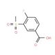 4-Fluoro-3-(methylsulphonyl)benzoic acid (CAS 158608-00-5) - chemical structure image