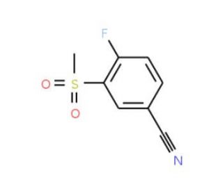 4-Fluoro-3-(methylsulphonyl)benzonitrile (CAS 914636-47-8) - chemical structure image
