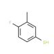 4-Fluoro-3-methylthiophenol (CAS 845790-87-6) - chemical structure image