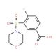4-Fluoro-3-(morpholine-4-sulfonyl)-benzoic acid - chemical structure image