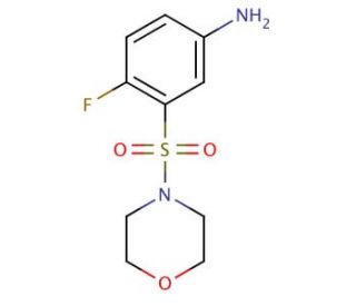 4-Fluoro-3-(morpholine-4-sulfonyl)-phenylamine - chemical structure image