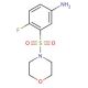 4-Fluoro-3-(morpholine-4-sulfonyl)-phenylamine - chemical structure image