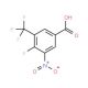 4-Fluoro-3-nitro-5-(trifluoromethyl)benzoic acid (CAS 878572-17-9) - chemical structure image