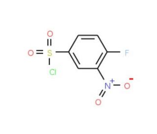 4-Fluoro-3-nitrobenzenesulphonyl chloride (CAS 6668-56-0) - chemical structure image