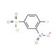 4-Fluoro-3-nitrobenzenesulphonyl chloride (CAS 6668-56-0) - chemical structure image