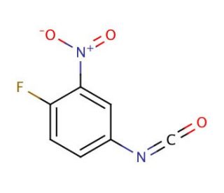 4-Fluoro-3-nitrophenyl isocyanate (CAS 65303-82-4) - chemical structure image