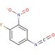 4-Fluoro-3-nitrophenyl isocyanate (CAS 65303-82-4) - chemical structure image